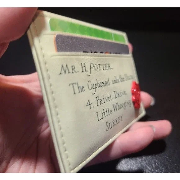 Harry Potter Card Holder Wallet Hogwarts Acceptance Letter w/ Seal Unisex NEW - Picture 3 of 6